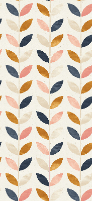 Blackout roller blind for window Leaves