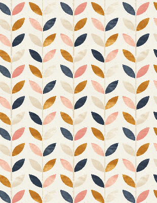 Blackout roller blind for window Leaves