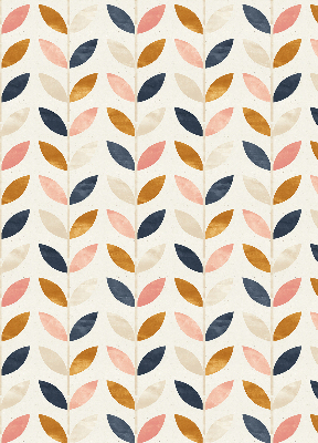 Blackout roller blind for window Leaves