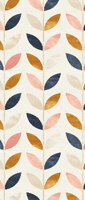 Blackout roller blind for window Leaves