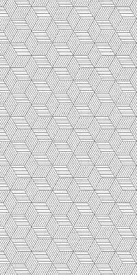 Fabric roller blind for window 3D striped squares