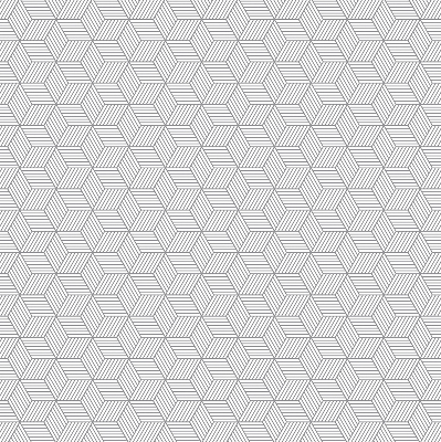 Fabric roller blind for window 3D striped squares