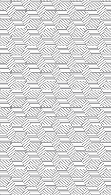Fabric roller blind for window 3D striped squares