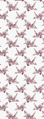 Blackout roller blind for window Origami swans