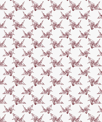 Blackout roller blind for window Origami swans