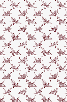 Blackout roller blind for window Origami swans