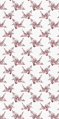 Blackout roller blind for window Origami swans