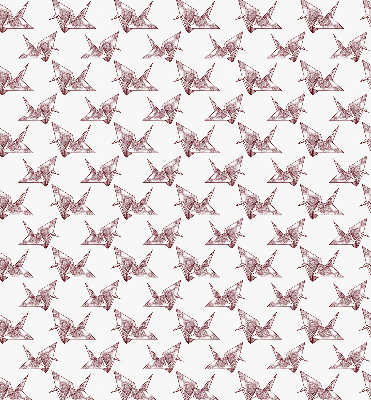 Blackout roller blind for window Origami swans