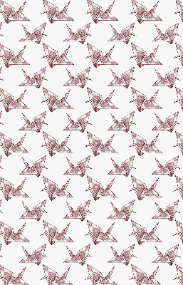 Blackout roller blind for window Origami swans