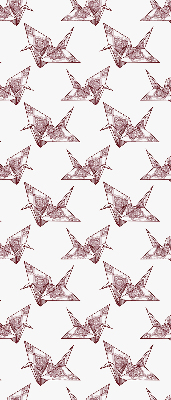 Blackout roller blind for window Origami swans