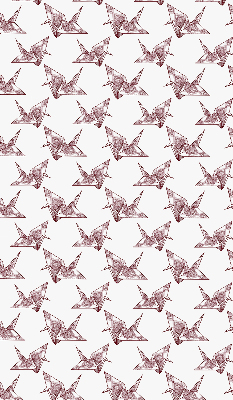 Blackout roller blind for window Origami swans
