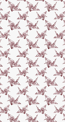Blackout roller blind for window Origami swans