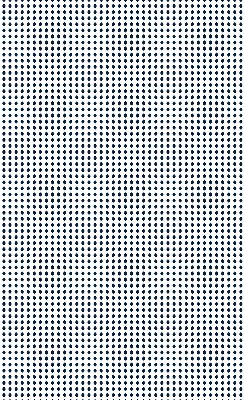 Fabric roller blind for window black ovals print