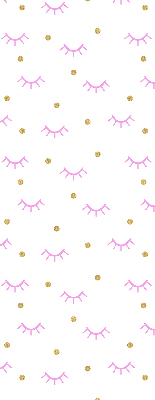 Blackout roller blind for window Drawn eyebrows and dots
