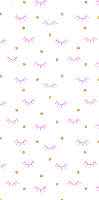 Blackout roller blind for window Drawn eyebrows and dots