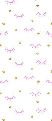 Blackout roller blind for window Drawn eyebrows and dots