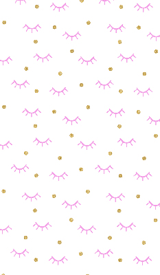 Blackout roller blind for window Drawn eyebrows and dots