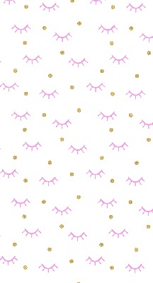 Blackout roller blind for window Drawn eyebrows and dots