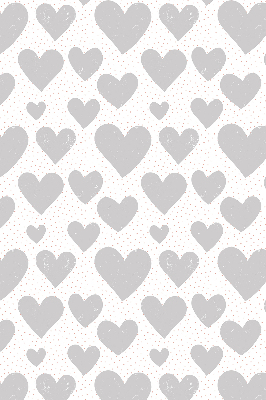 Blackout roller blind Gray hearts