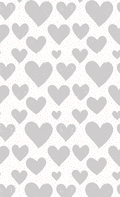 Blackout roller blind Gray hearts