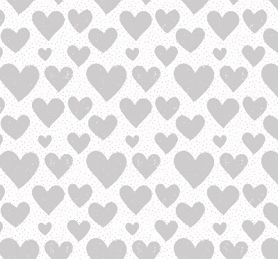 Blackout roller blind Gray hearts