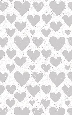 Blackout roller blind Gray hearts