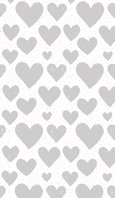 Blackout roller blind Gray hearts