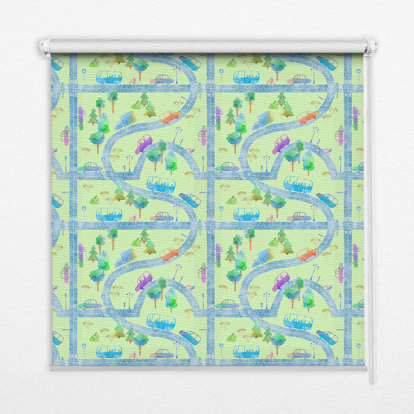 Blackout roller blind for window Streets
