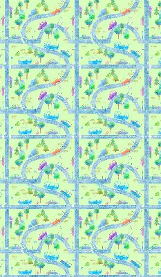 Blackout roller blind for window Streets design
