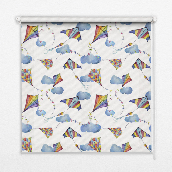 Blackout roller blind Colorful kites