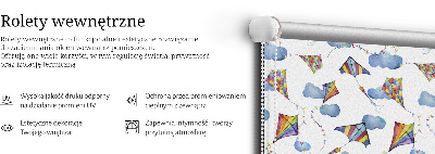 Blackout roller blind Colorful kites