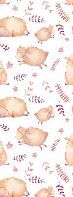 Blackout roller blind Sheep among the stars