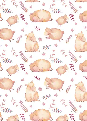 Blackout roller blind in sheep among the stars print