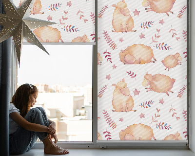 Blackout roller blind Sheep among the stars