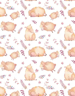 Blackout roller blind in sheep among the stars print