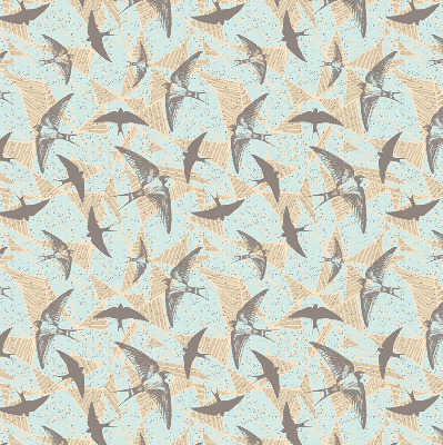 Fabric roller blind for window Swallows