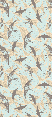 Fabric roller blind for window Swallows