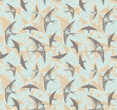 Fabric roller blind for window Swallows