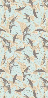 Fabric roller blind for window Swallows