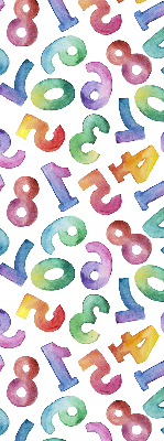 Blackout roller blind Colorful numbers