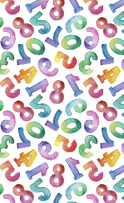 Blackout roller blind Colorful numbers