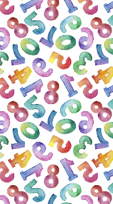 Blackout roller blind Colorful numbers