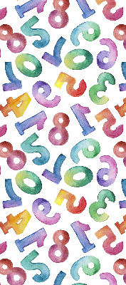 Blackout roller blind Colorful numbers