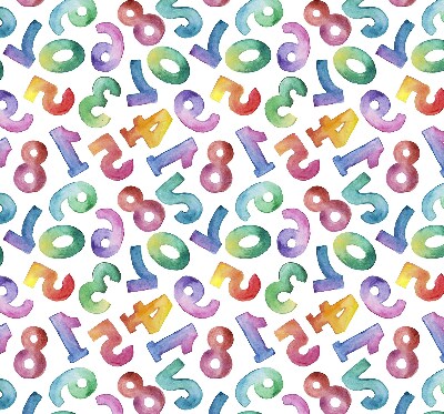 Blackout roller blind Colorful numbers