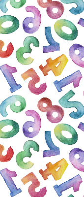 Blackout roller blind Colorful numbers