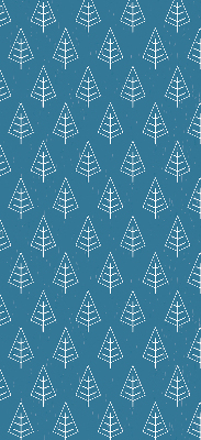 Blackout roller blind for window Trees in the rain