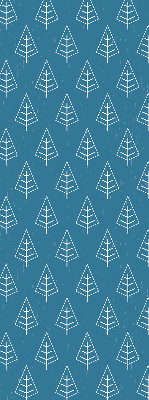 Blackout roller blind for window Trees in the rain