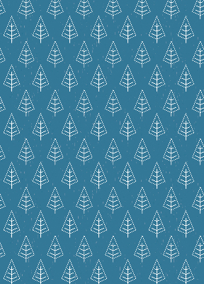 Blackout roller blind for window Trees in the rain