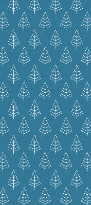 Blackout roller blind for window Trees in the rain