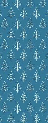 Blackout roller blind for window Trees in the rain
